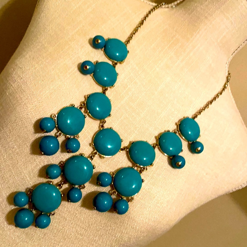 Turquoise/Gold Toggle Necklace